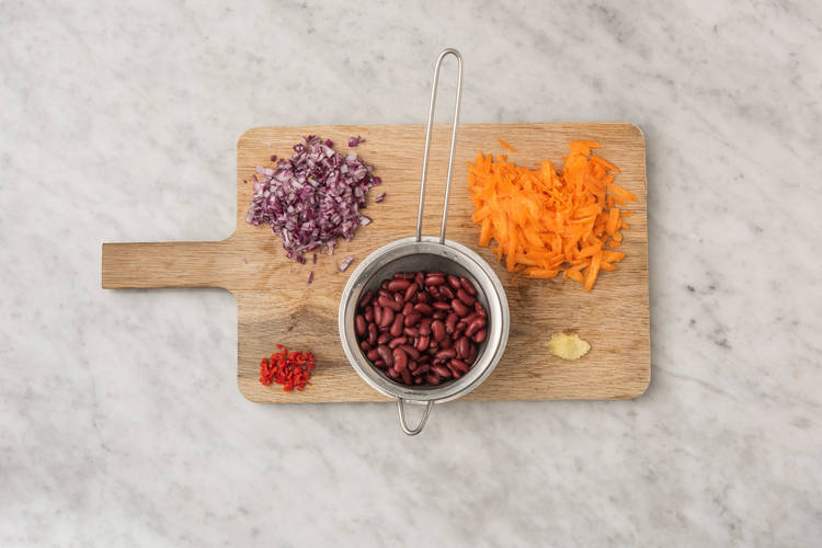 Forbered grøntsager