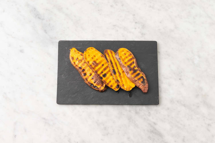 Grill sweet potatoes