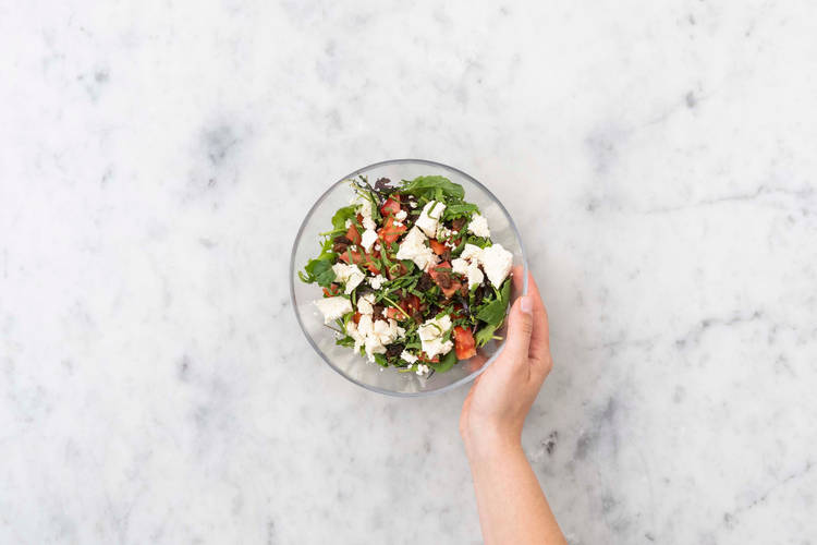 Salade voorbereiden