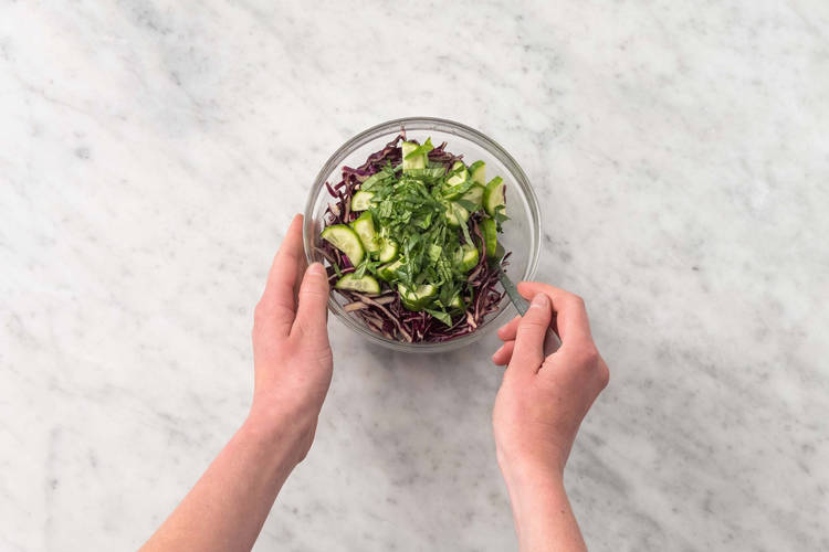 Förbered sallad