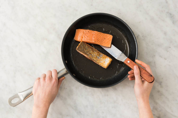Lachs braten