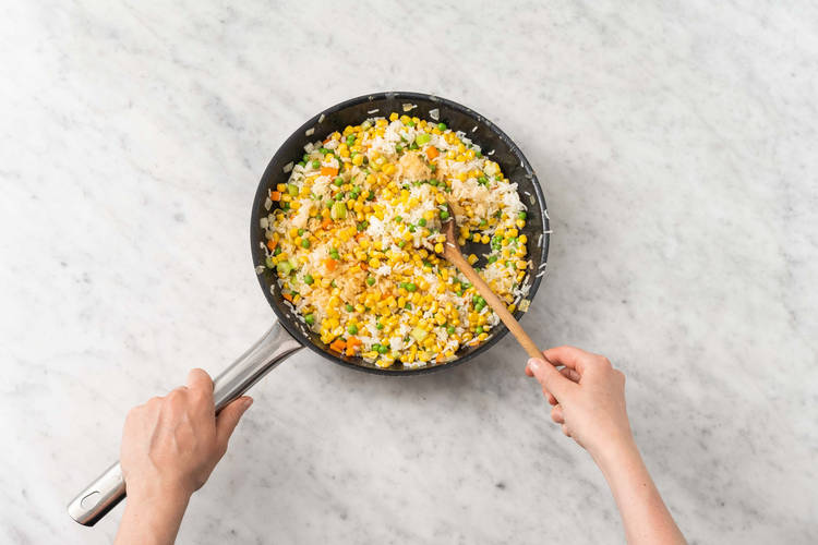 Faire cuire le riz frit