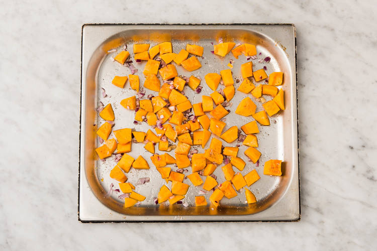 Roast sweet potatoes