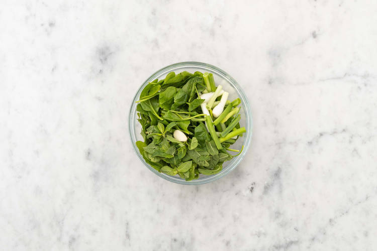 Spinaziepesto maken
