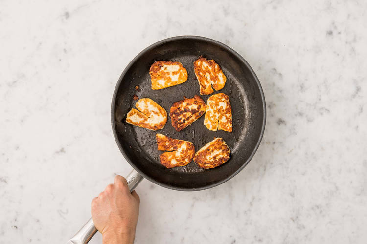 Poêler le halloumi