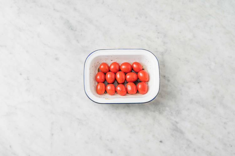 Cherrytomaten bakken