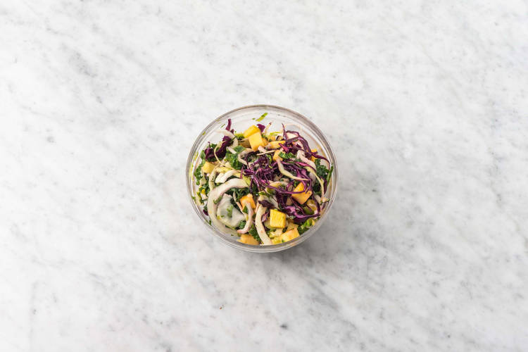 Make kale slaw
