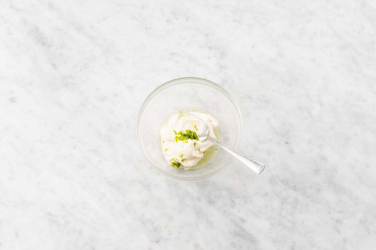 Make garlic-lime aioli
