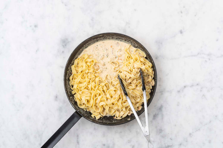 Pasta fertigstellen