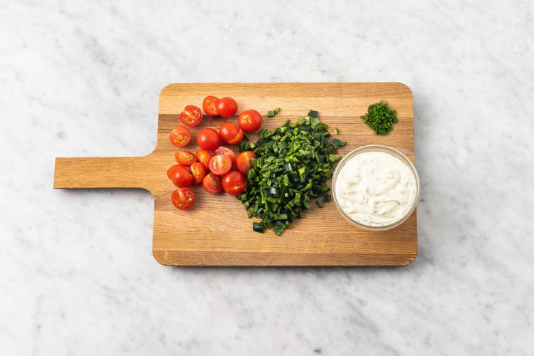 Préparer et faire la vinaigrette