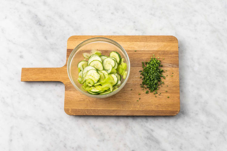 Préparer et faire mariner les légumes