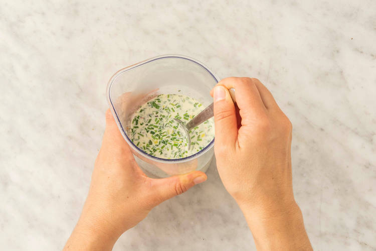 Für die Kräutersoße