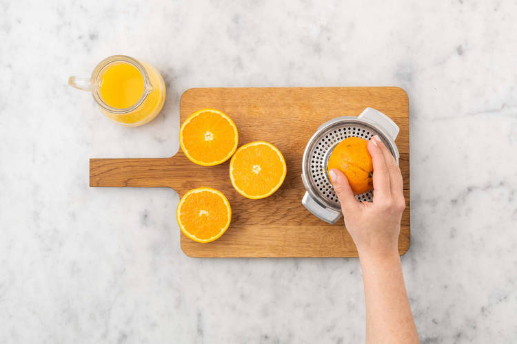 Faire le jus d'orange