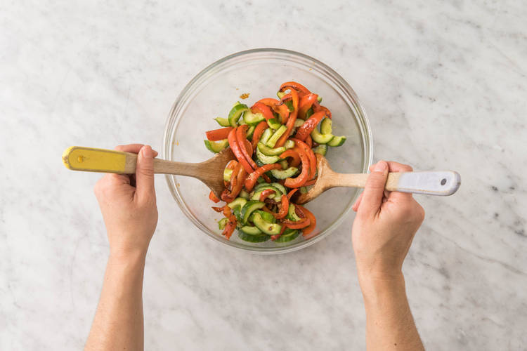 Préparer la salade