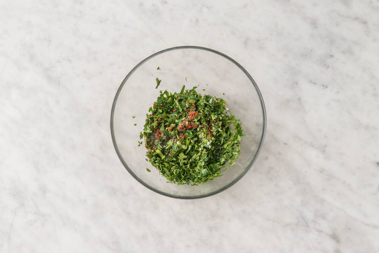 Préparer le chimichurri