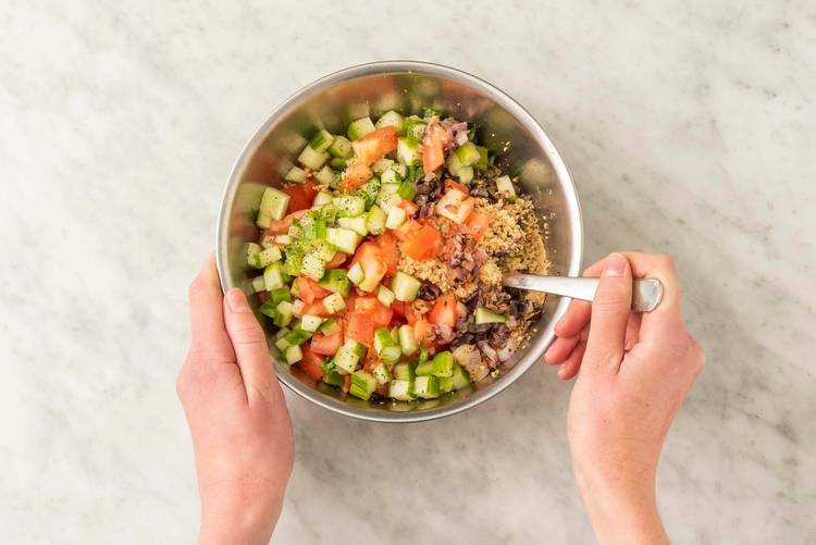 Salade mengen
