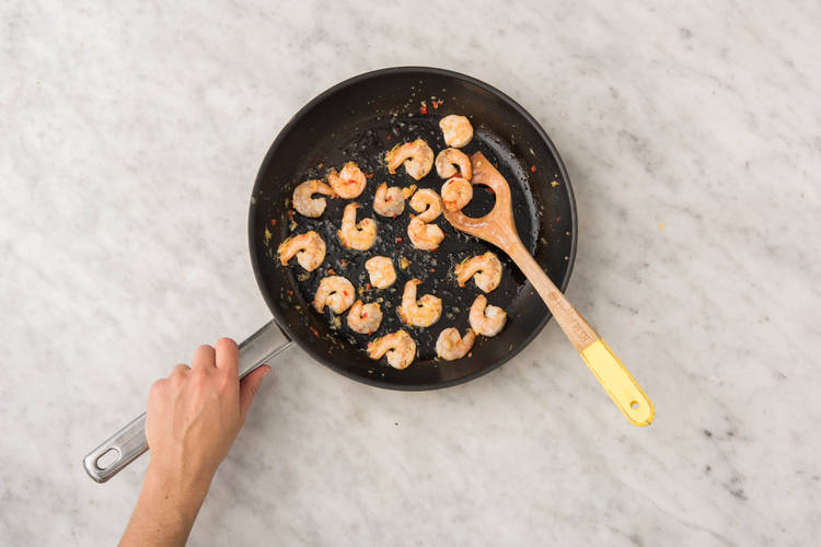 Cuire les crevettes
