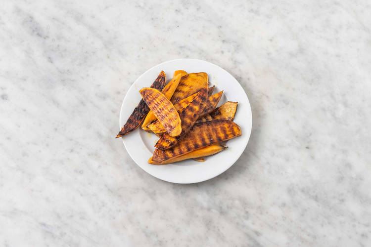 Grill sweet potatoes