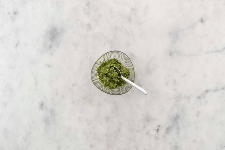 Préparer le pesto