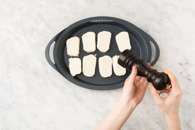 Halloumi dämpfen