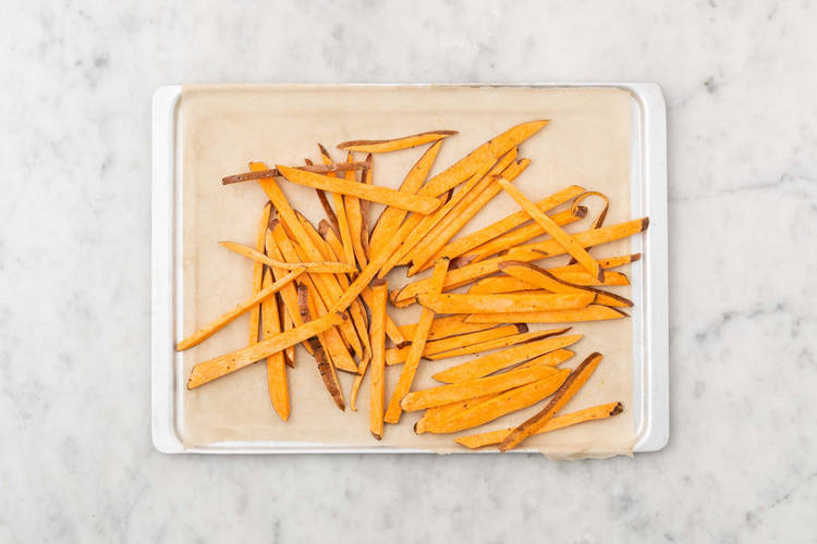 Roast sweet potato fries