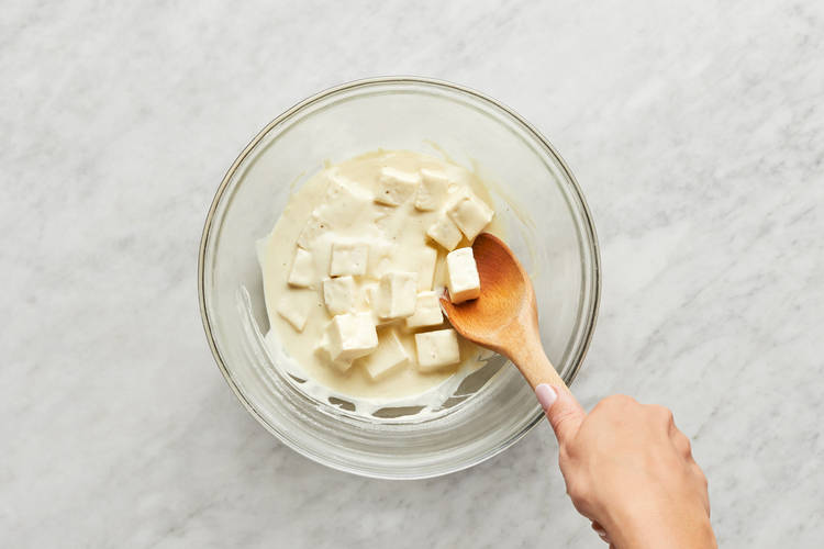 Coat Tofu & Cook Sauce