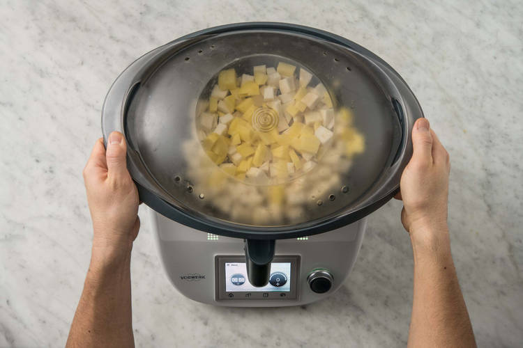 Vorgaren & Fisch vorbereiten