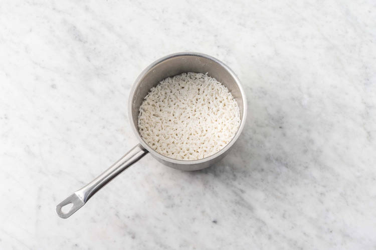 Cook coconut rice
