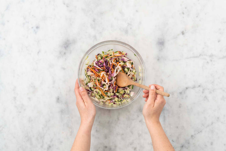 Préparer la salade
