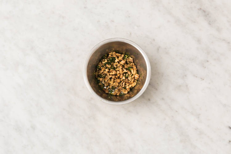 Préparer la garniture