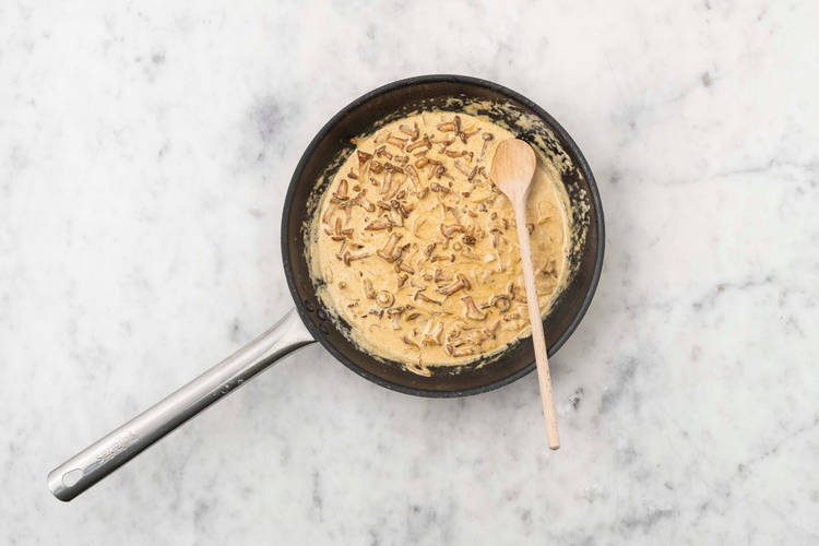 Pfifferlingrahm fertigstellen