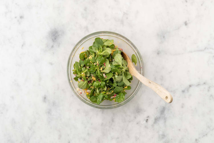 Salat fertigstellen