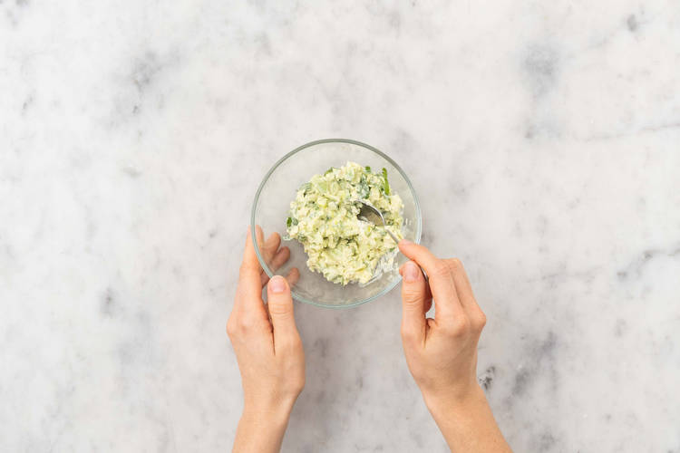 Make avocado aioli