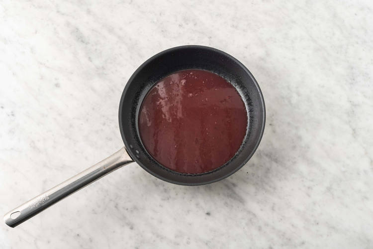 Make double berry sauce