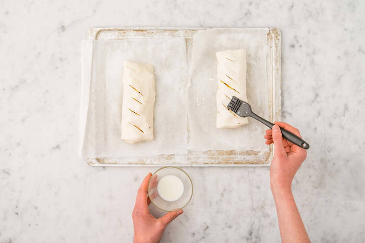 Strudel einpinseln