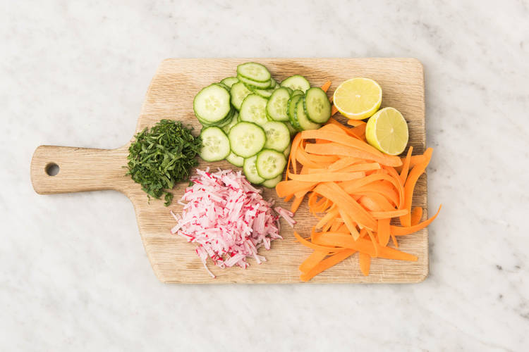 Salat vorbereiten