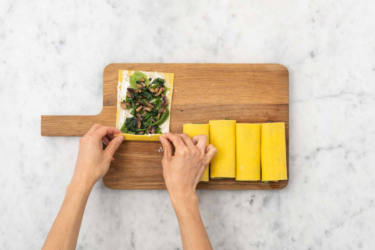 Préparer les cannelloni