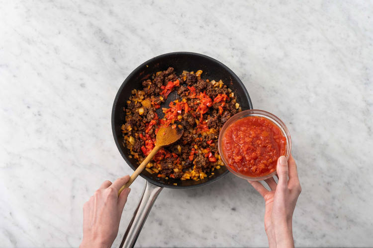 Commencer la sauce rosée