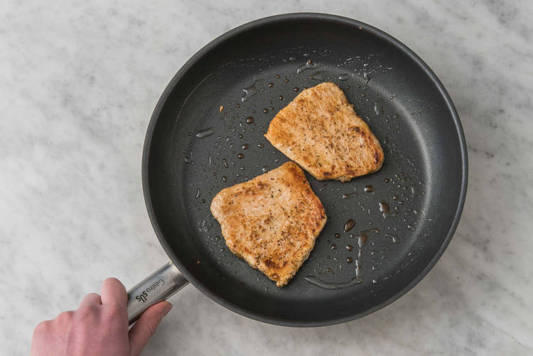 Pan-fry steaks
