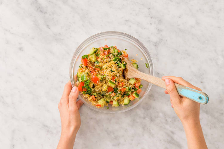 Bland taboulehsalat