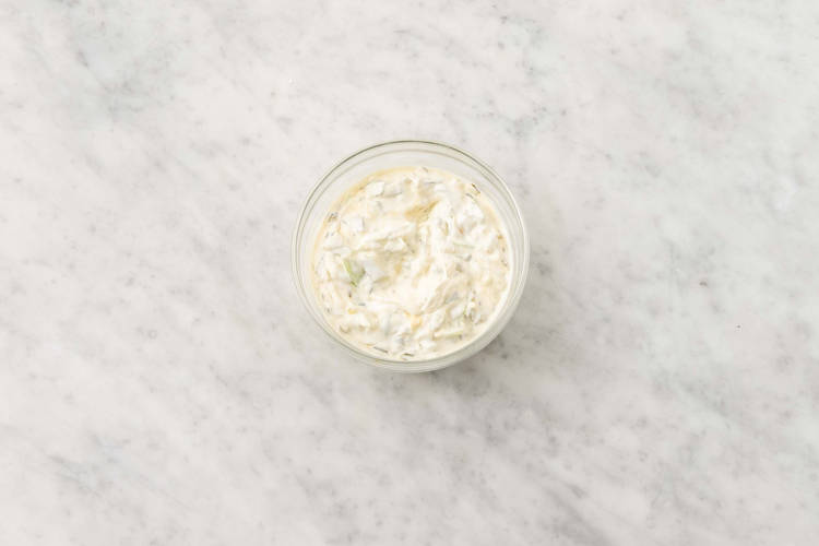 Make dill pickle cream
