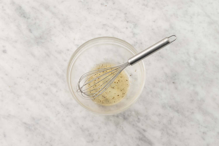 Make pickle vinaigrette