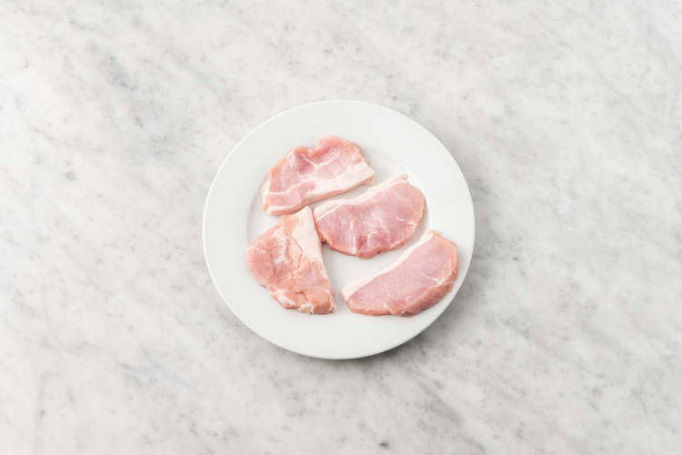Prep pork.