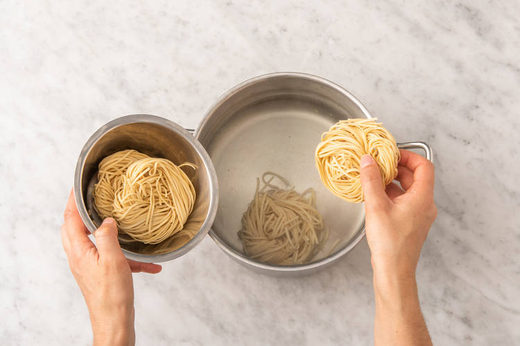 Cook the noodles