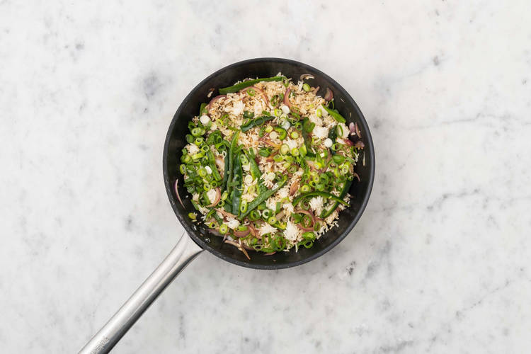 Assembler le riz style fajita