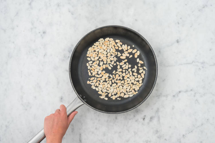 Prep and toast almonds