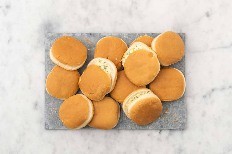 Warm rolls and feast