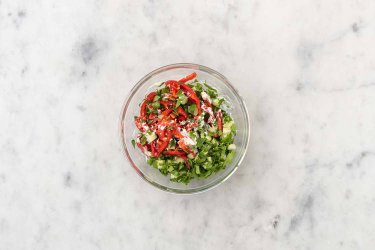 Préparer la salade