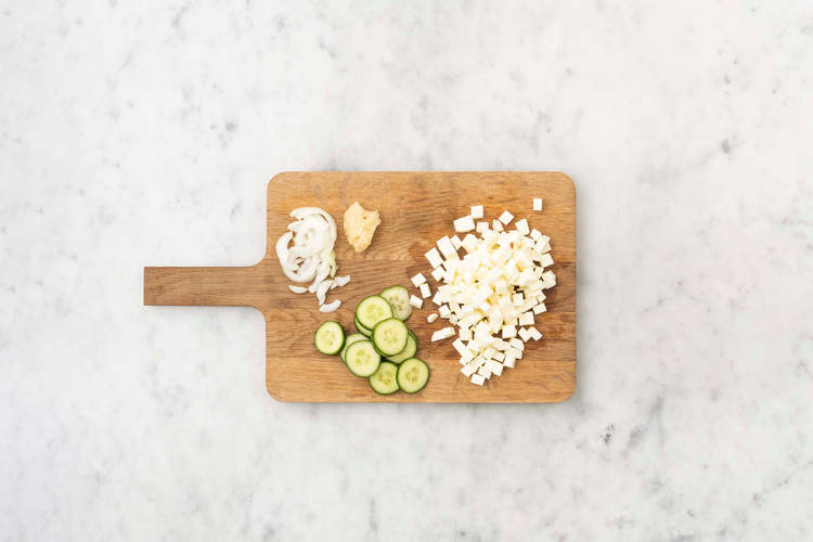 Roast potatoes and prep