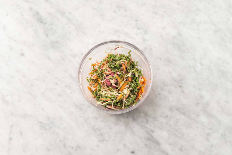 Förbered coleslaw